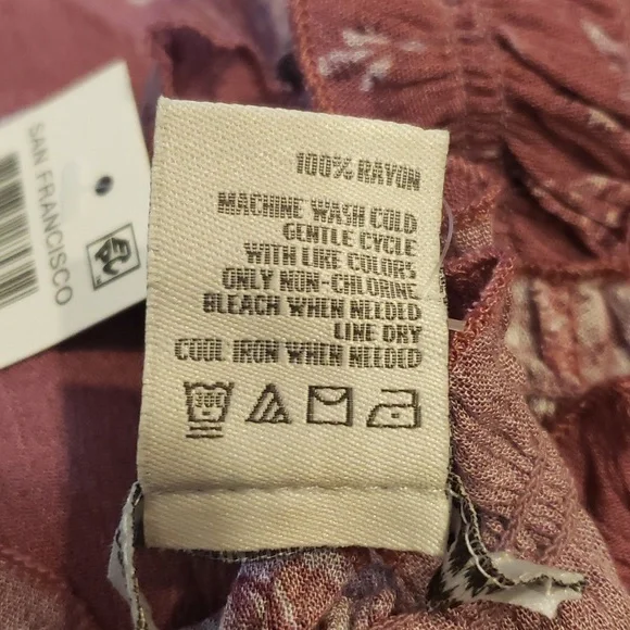 AMERICAN RAG CIE by MACY's Boho Peasant Blouse Bright Mauve Rose XXL NWT - Picture 9 of 10